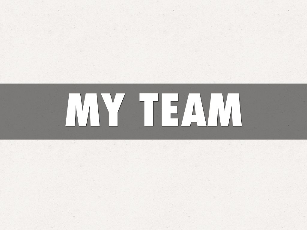 MY TEAM