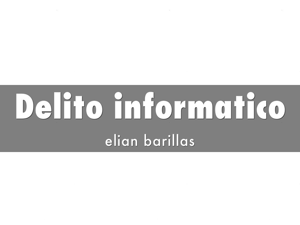 Delito informatico