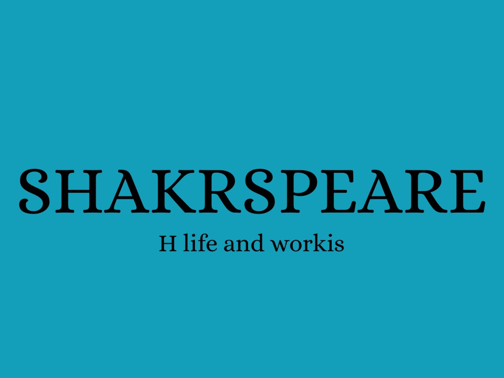 All About Shakespeare 