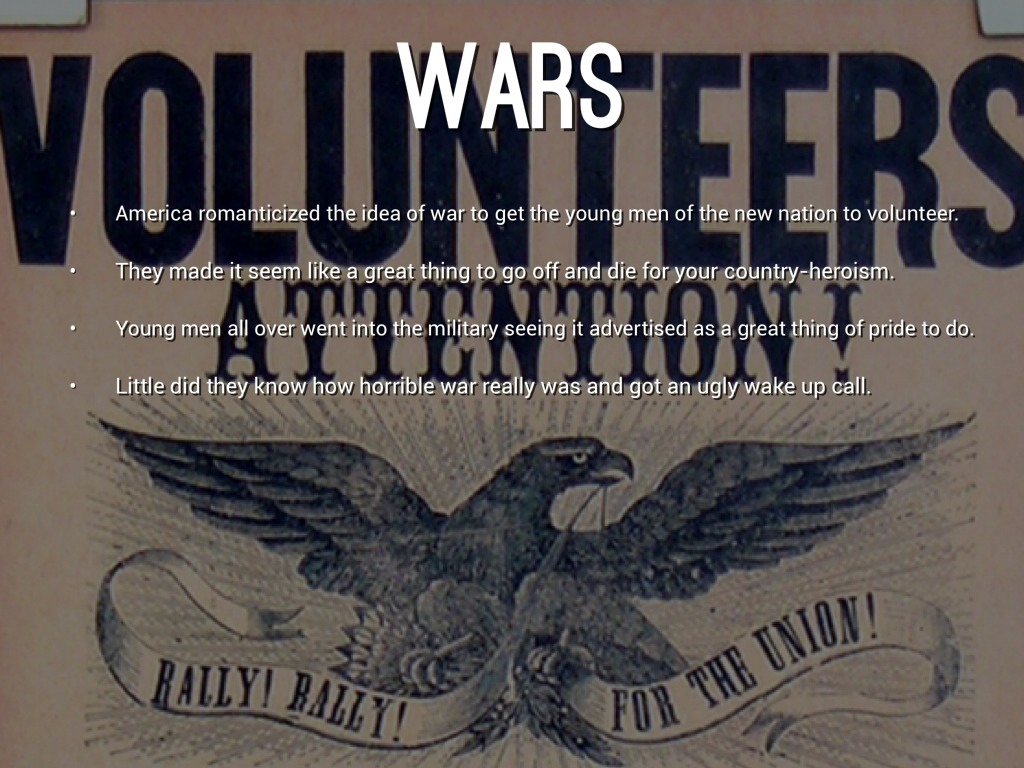 Romantic rhetoric of war picture