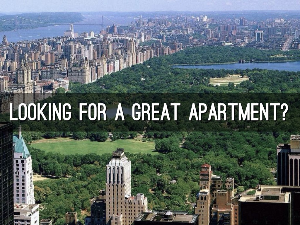 LOOKING FOR A GREAT APARTMENT.