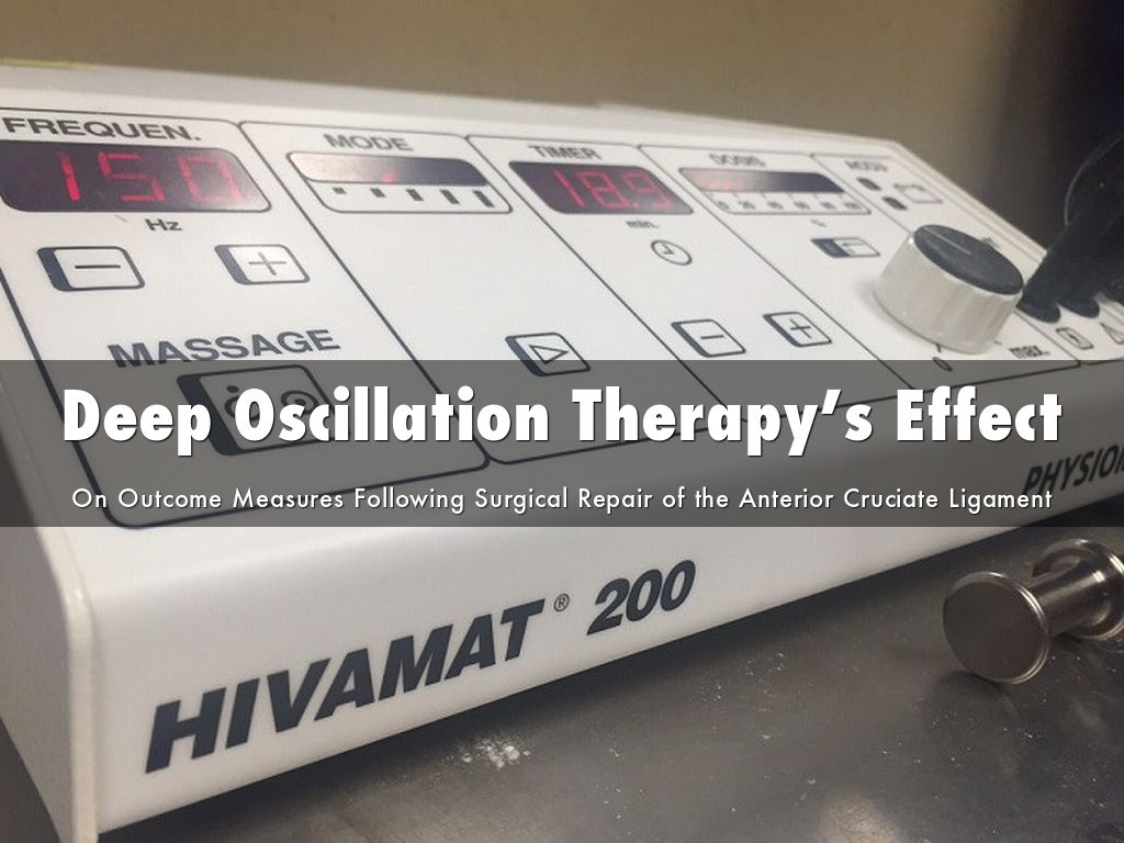Deep Oscillation Therapy’s Effect by Lindsey Eberman