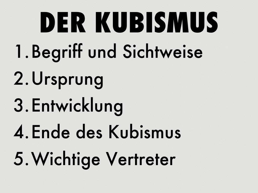 Kubismus 