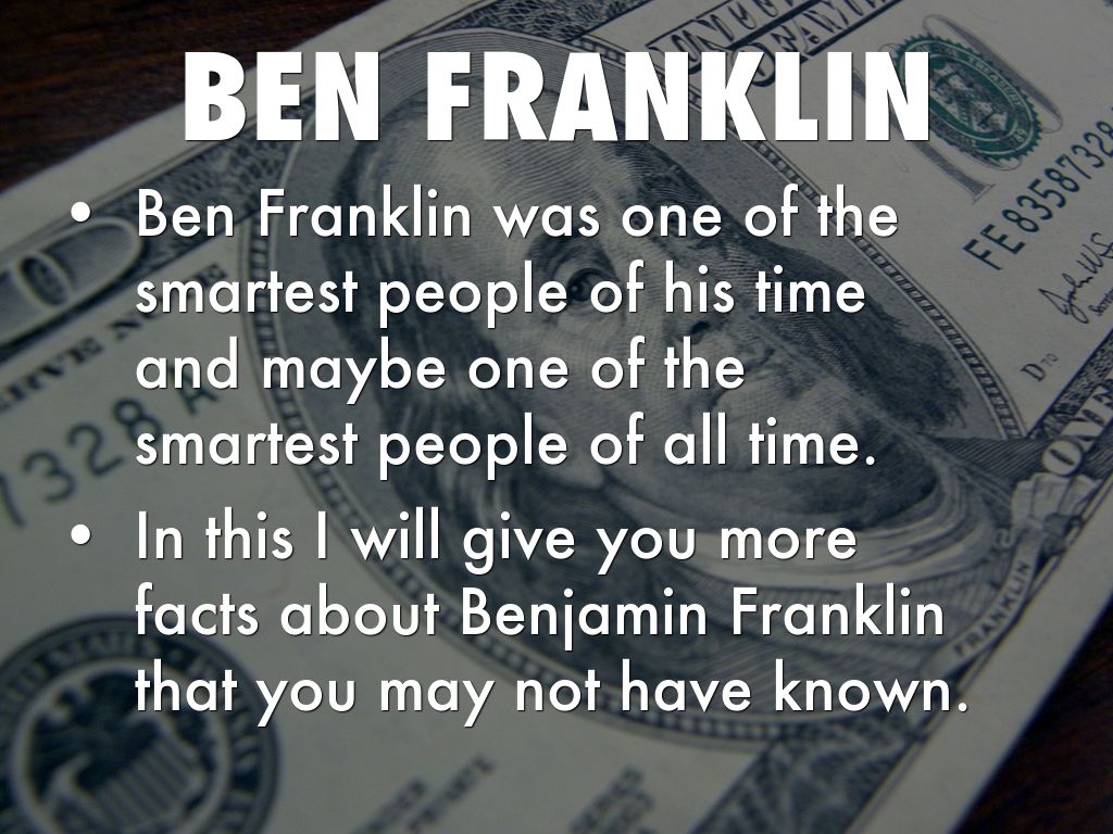 Benjamin Franklin by Colin Baker