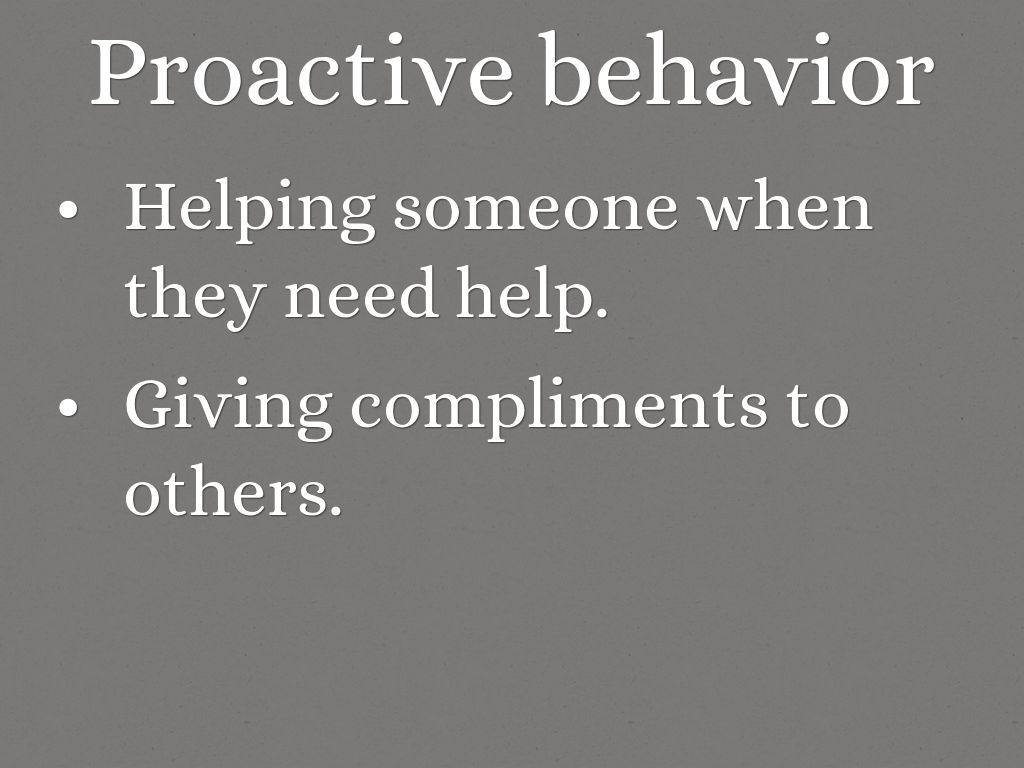 Be Proactive by 153319