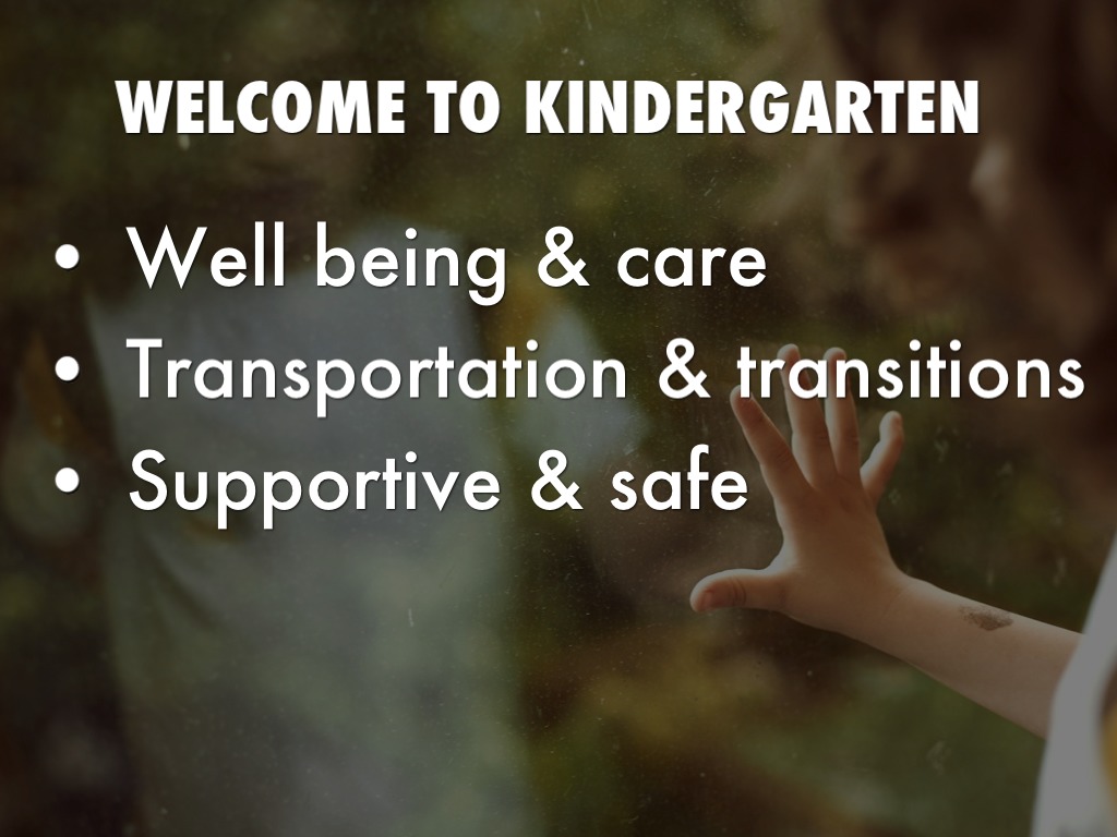 welcome to kindergarten