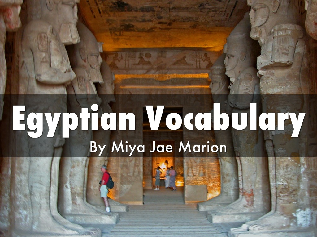 Egyptian  Vocabulary
