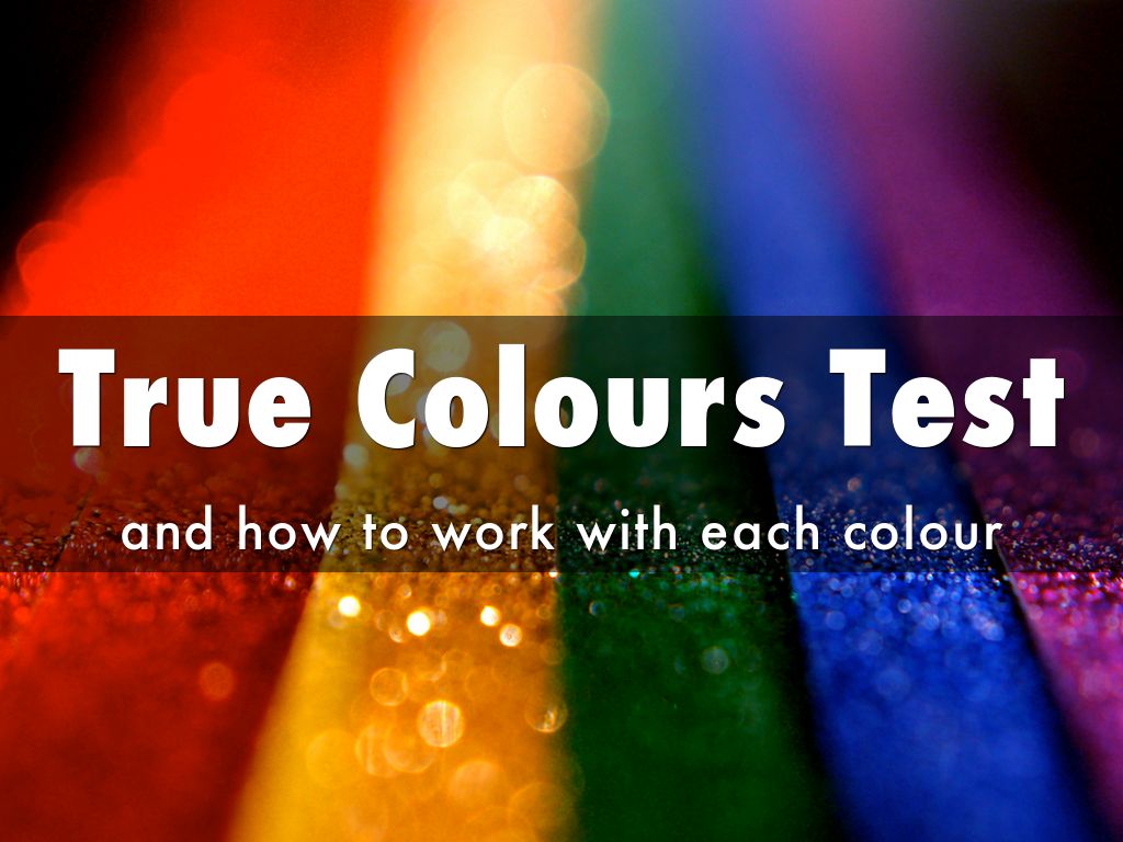 True Colours Test