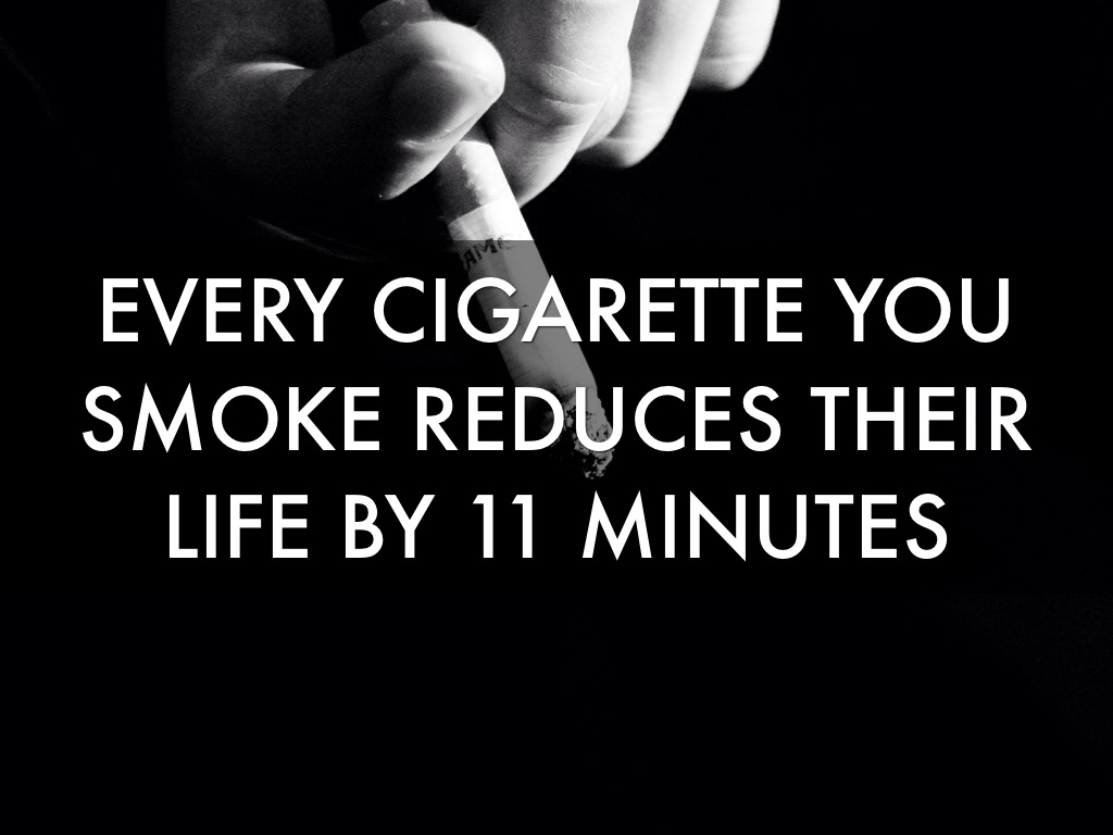 cigarettes shorten life by 11 minutes 10 Facts About Smoking By Gabe by Scott Peters