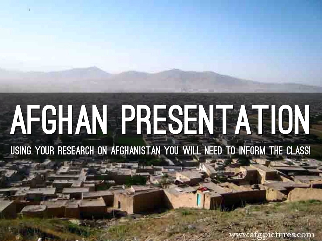 presentation on afghanistan