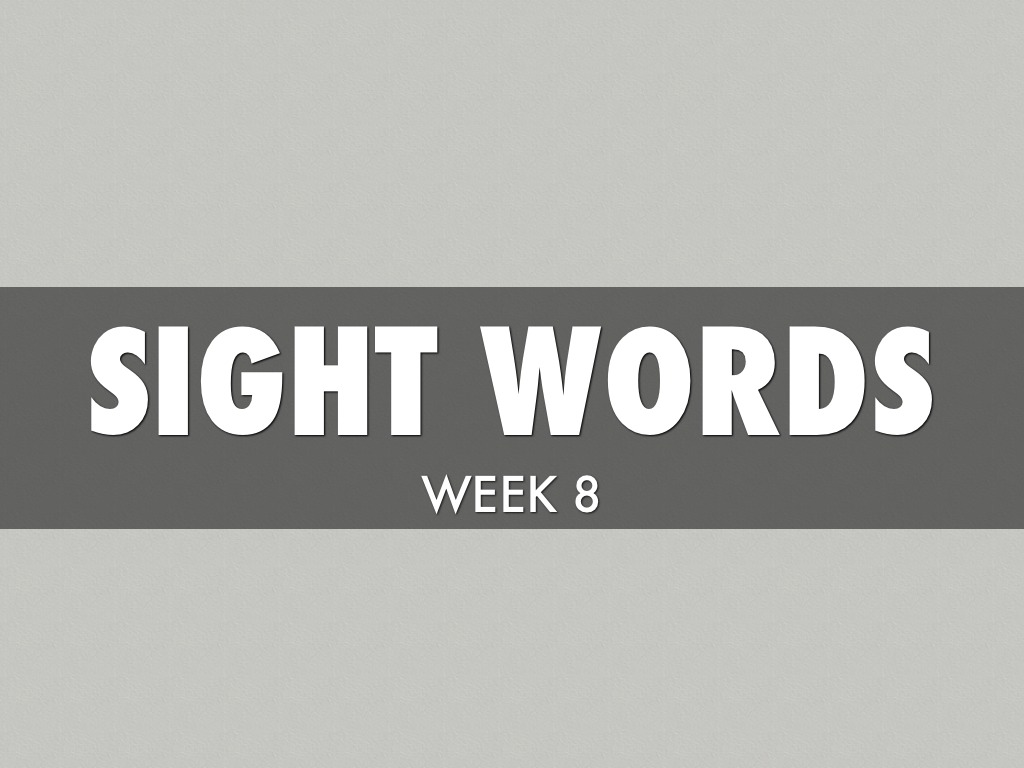 Sight Words