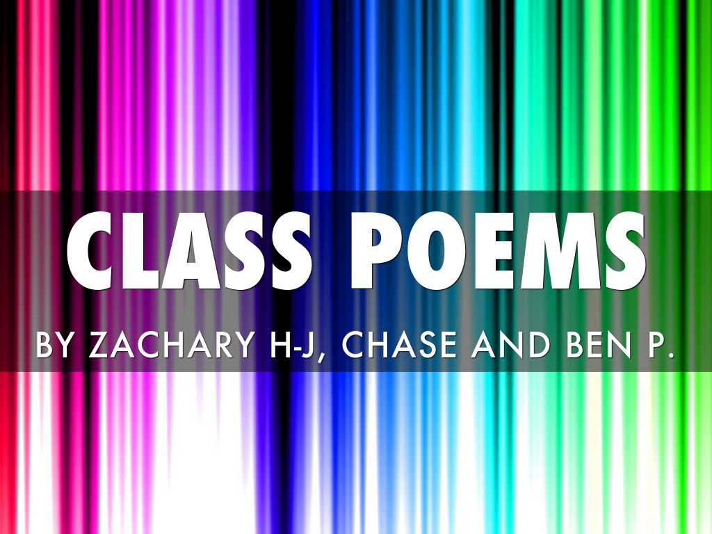 Class Poems