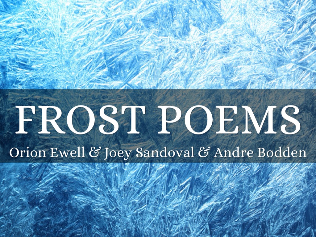 Frost Poems