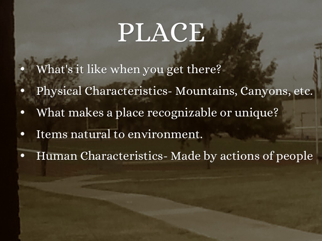 5 Themes Of Geography by Sherry David