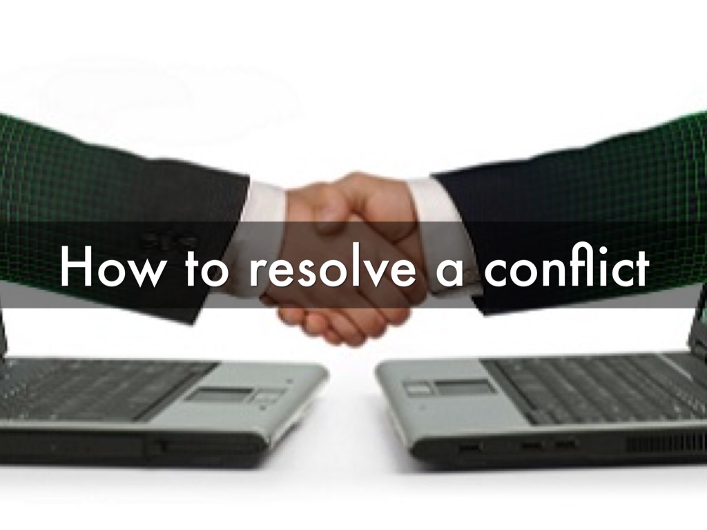 How To Resolve A Conflict