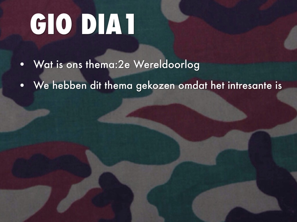 Powerpoint 2e Wereld Oorlog M&M Gio