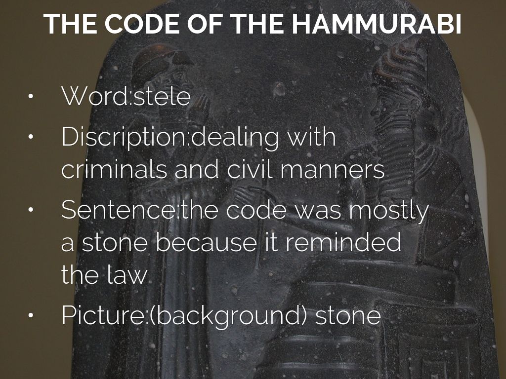 Hammurabi Of Law