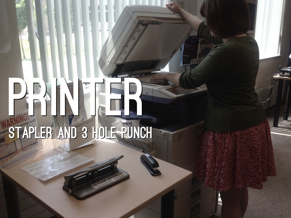 Printer Location by IAHS Library