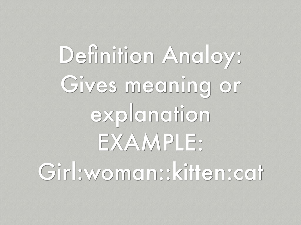 Analogies by Anna Gaynor