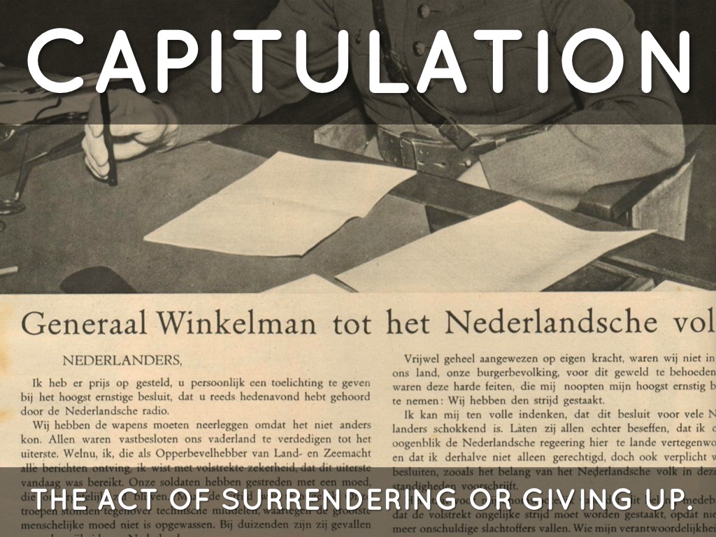 Capitulation