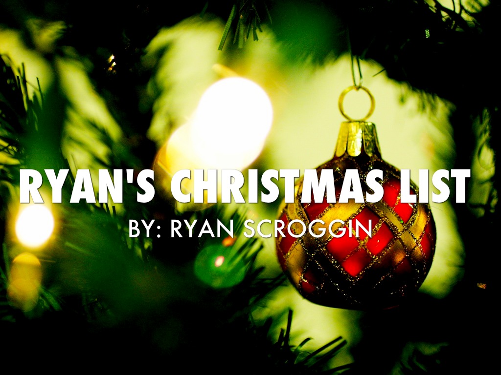 Copy of Christmas List