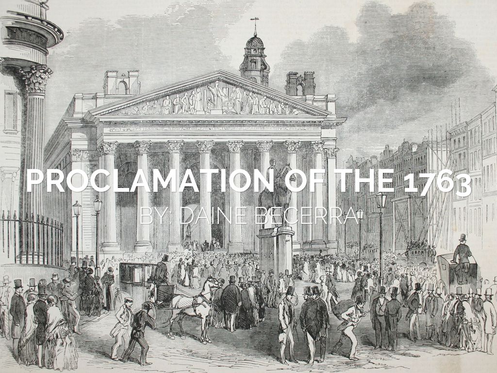 Proclamation Of 1763