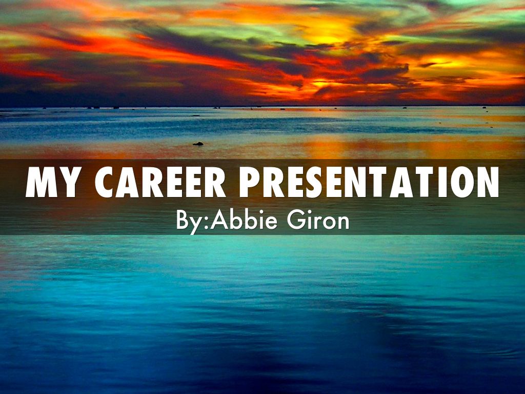 career presentation