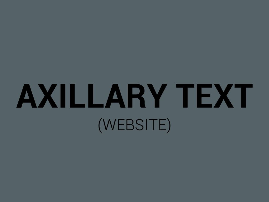 Axcillary Text