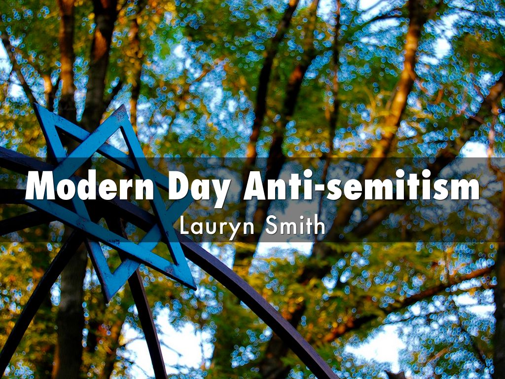 Modern Day Anti-semitism