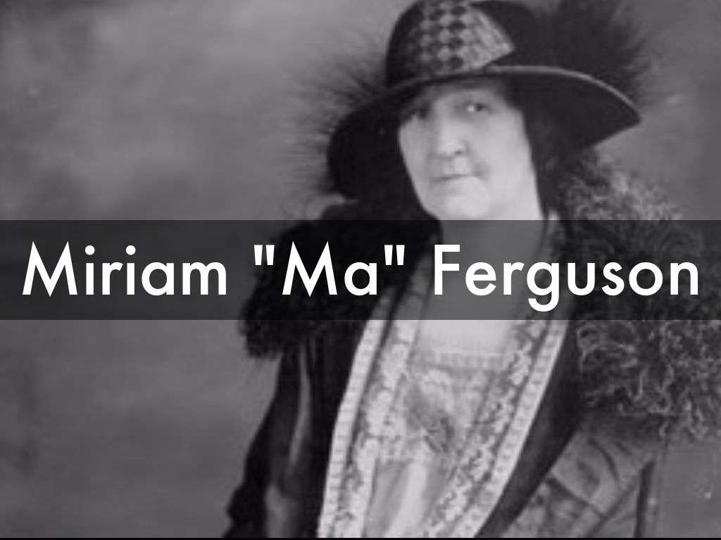 Miriam "Ma" Ferguson by Robert Green