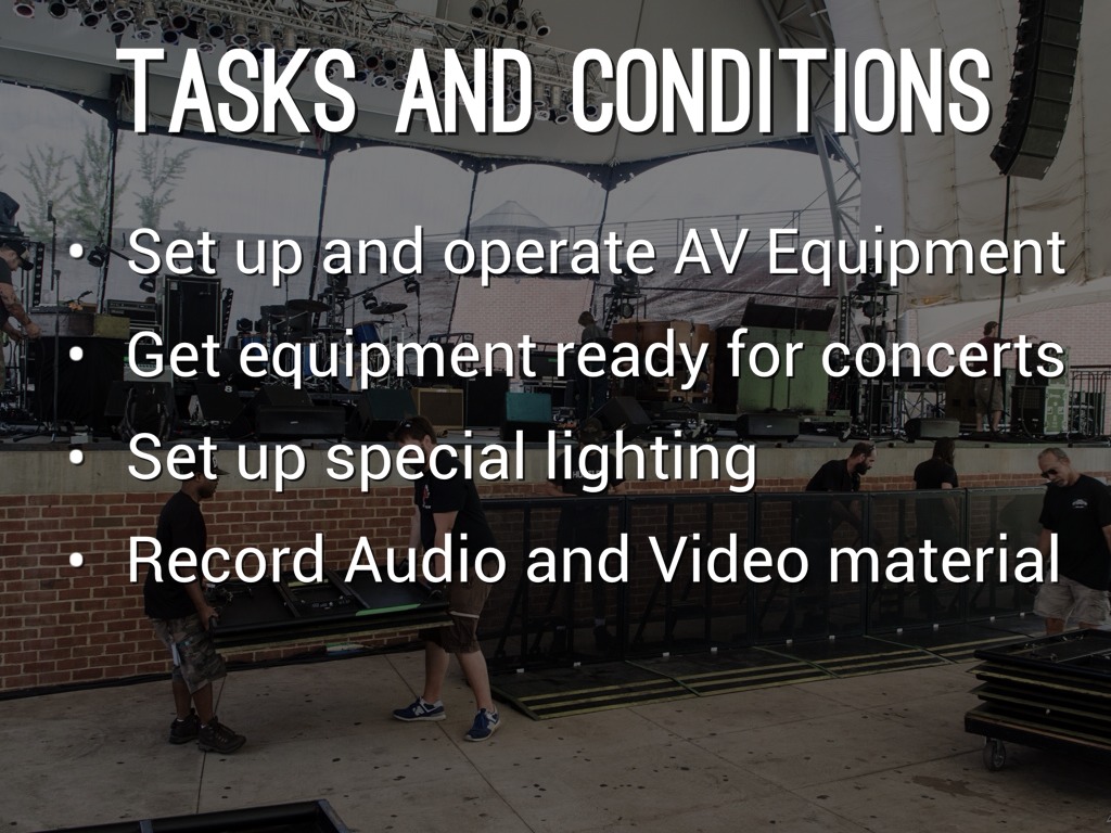 Audio & Video Technician by Jon Rose