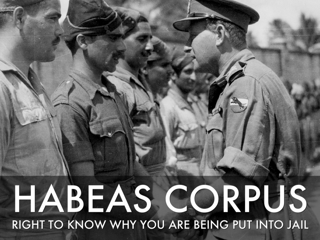 right of habeas corpus right of habeas corpus