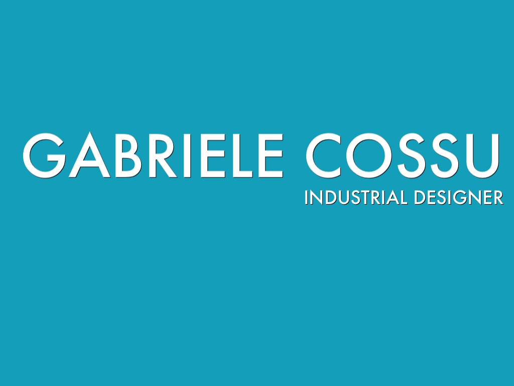 Gabriele Cossu - Designer