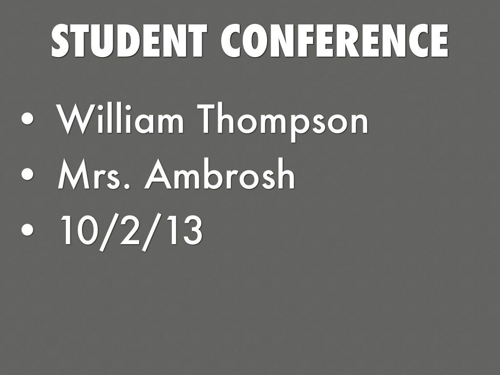 Student Conference 