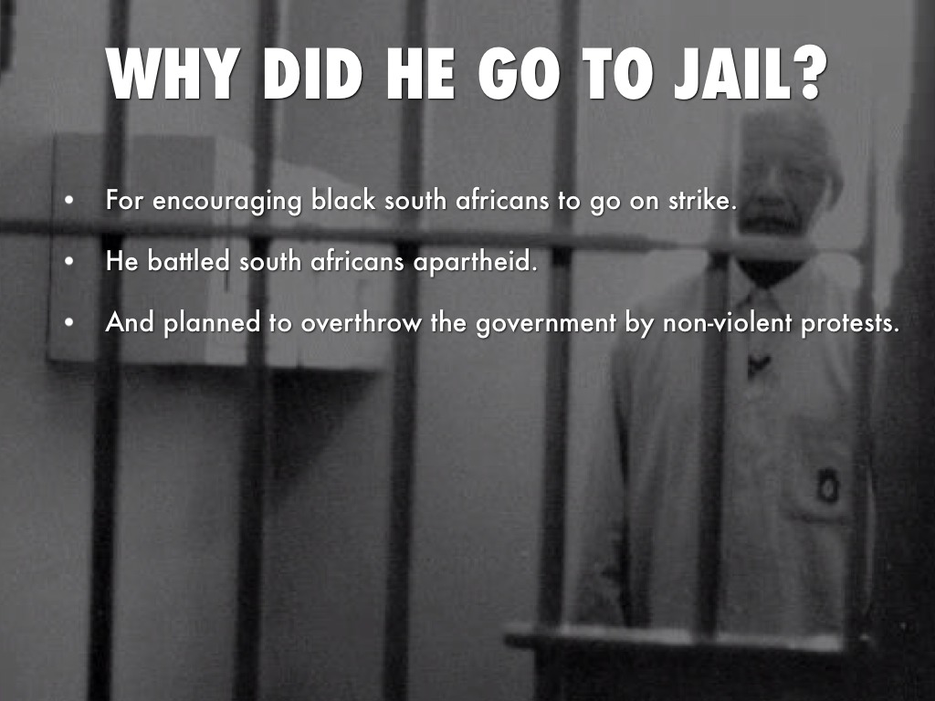 why did nelson mandela go to jail