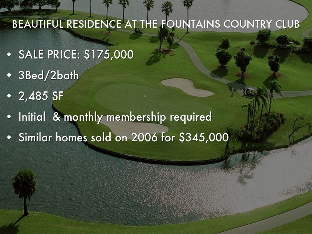 Beautiful Residence The Fountains Country Club by