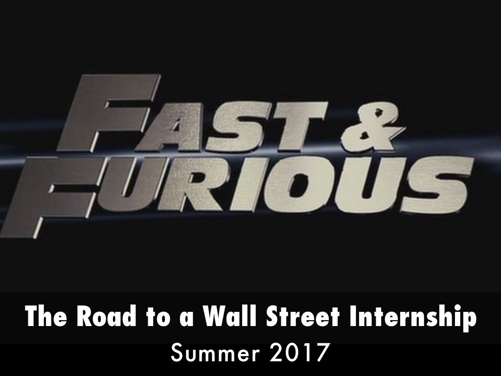 FAST and FURIOUS Road to WallStreet