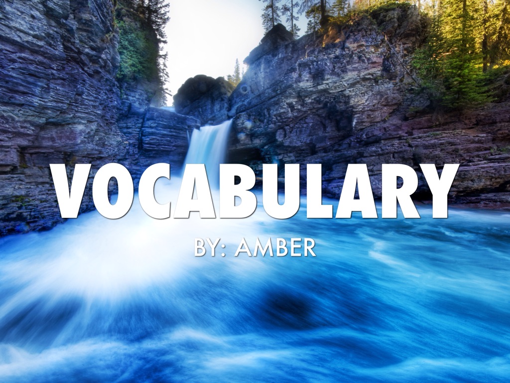 Vocabulary 