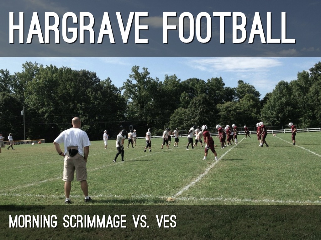 Hargrave Football First Scrimmage by Michele Shull