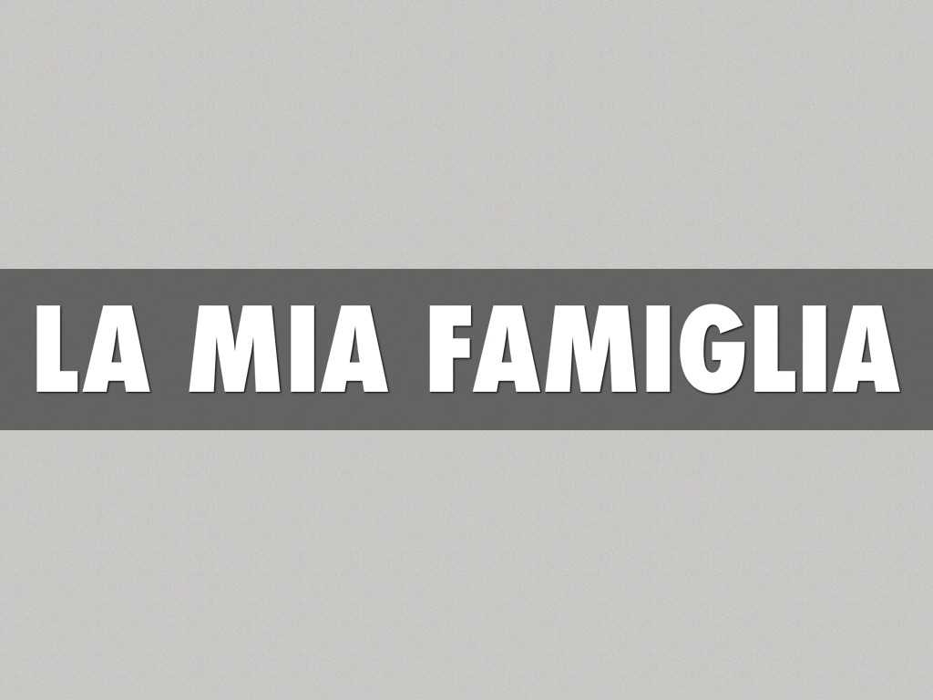Italiano Familiari