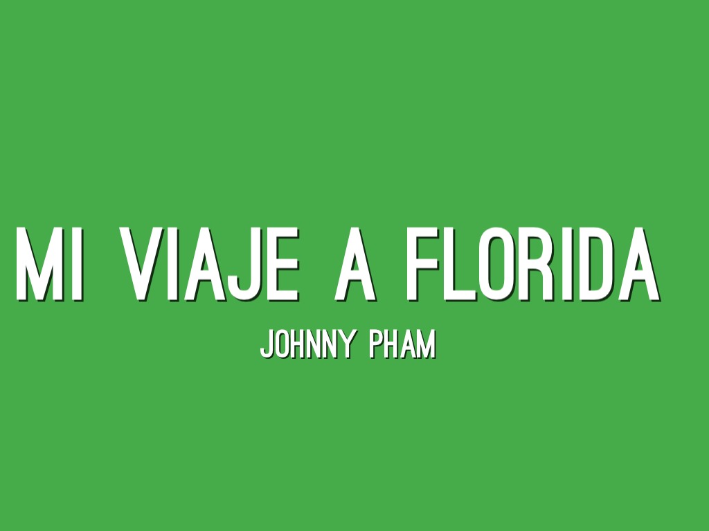 Mi Viaje A Florida 
