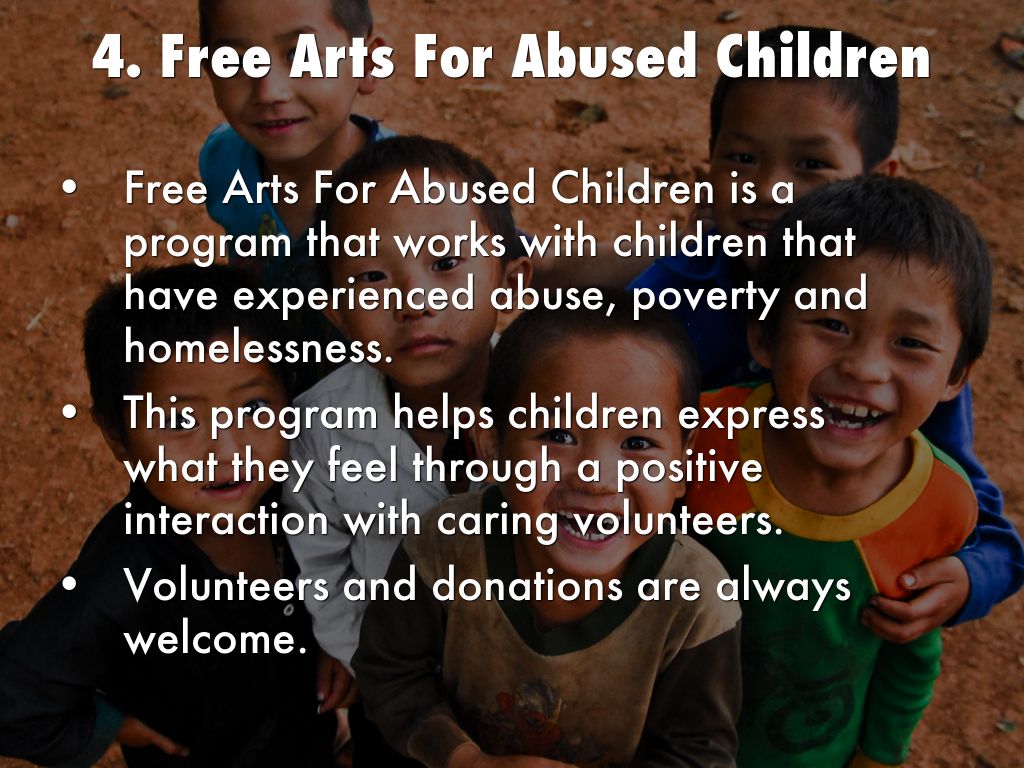 Copy of Free Arts For Abused Children