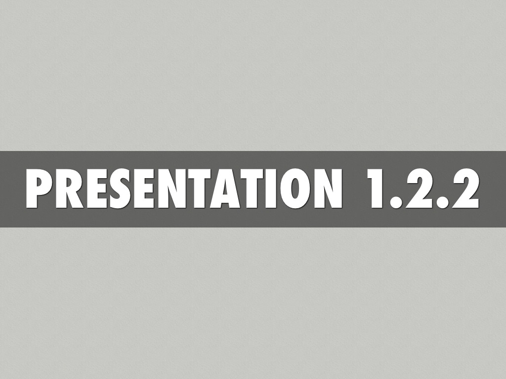 Presentation 