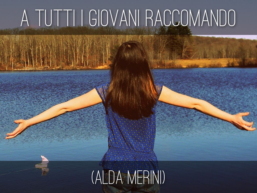 A tutti i giovani raccomando