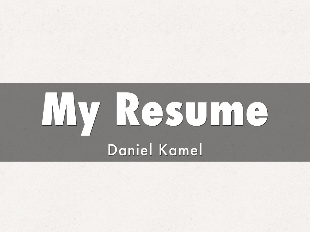 My Resume