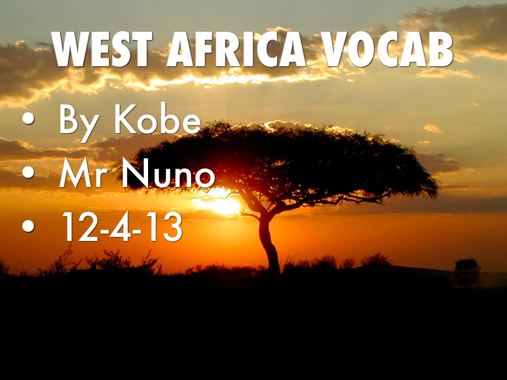 West Africa Vocab