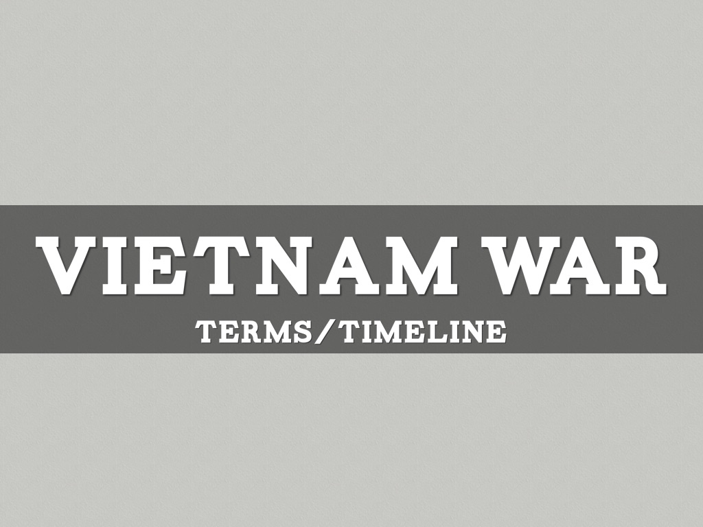 Vietnam War Timeline