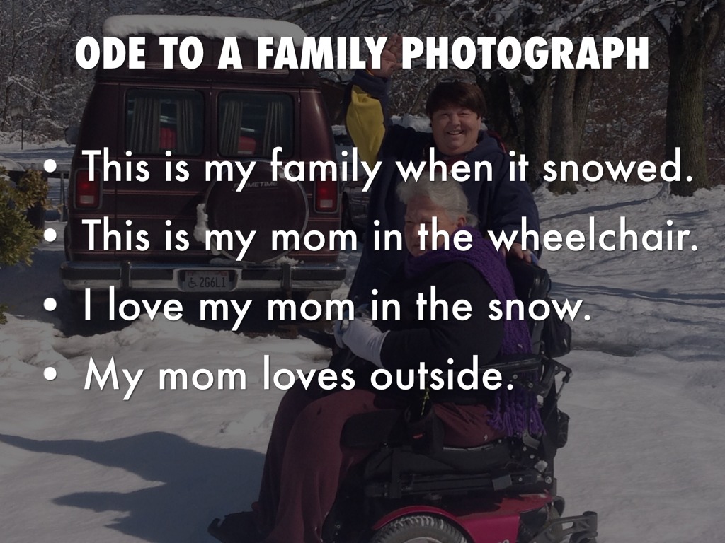 Ode To A Family Photograph.
