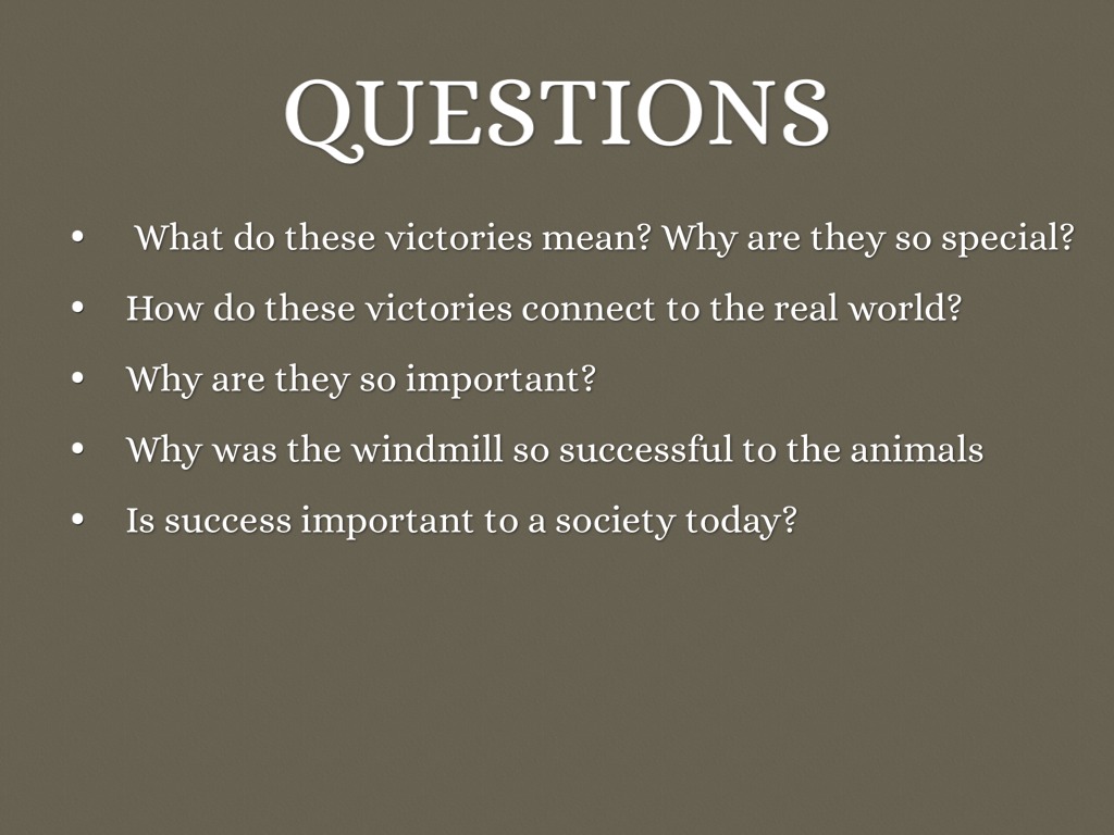 Animal Farm Successes 