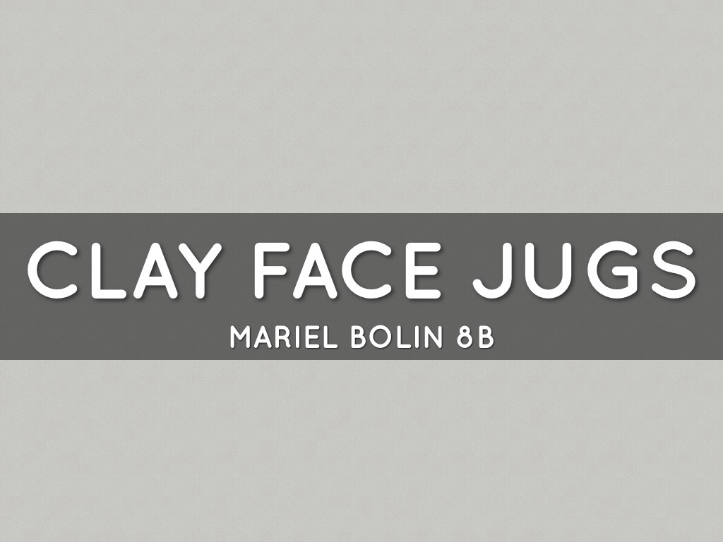 Clay Face Jugs